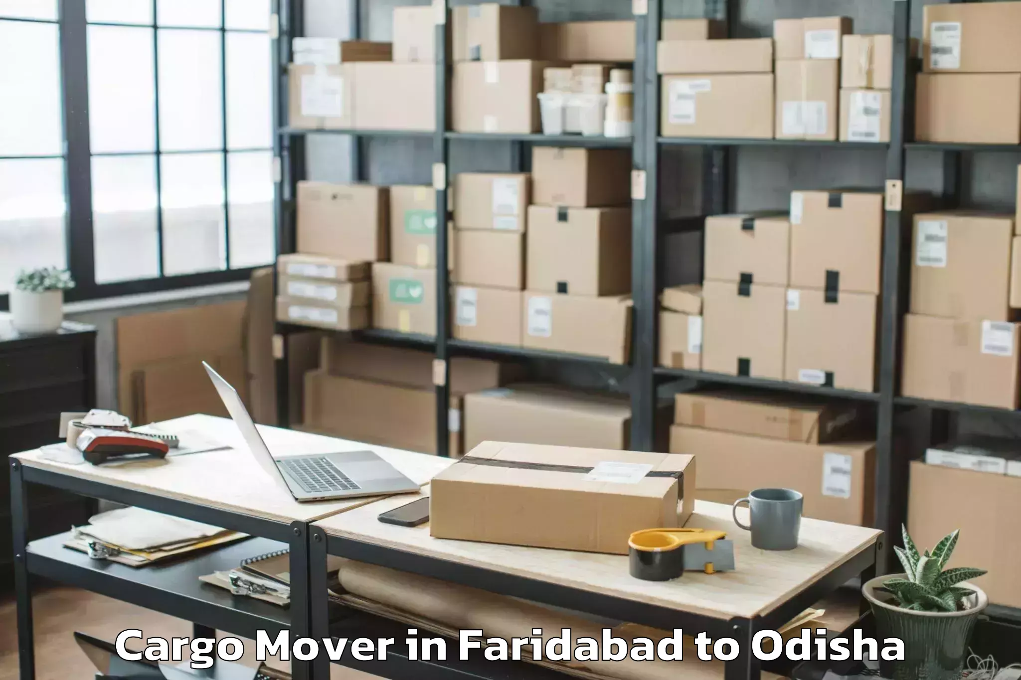 Book Faridabad to Baisinga Cargo Mover Online